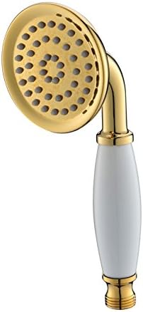 Ownace Classic Style Traditional Telephone Gold Hand Shower Head, Adjusted Shower Holder and 1.5M Shower Hose for Bathroom - Image 4