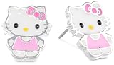Girls Hello Kitty Silver Plated Brass Enamel Stud Earrings