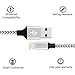 Ulimag, 4Pack 3FT 6FT 10FT 10FT Nylon Braided 8 Pin Cable Compatible with Phone X, 8,7,6,5 (Grey White)