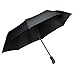 Tquens H100 Umbrella with Automatic Open and Close Function Compact Travel Umbrella for Easy Carrying - Dark Black