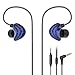 UiiSii CM5 In Ear Earbuds Headphones with Mic Night Shining Star Graphene Coaxial Double Diaphragm Sport Earphones(Blue)