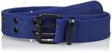 Eurosport Premium Canvas Grommet Belt - Military Style 2 Hole Double Row Belt
