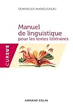 Image de Manuel de linguistique pour les textes littéraires