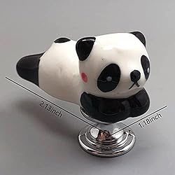 LD-YUNJIA Panda Drawer Pull Handle Ceramics Knobs