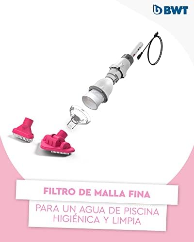 Aspirador de Piscina BC02 | Limpieza eficaz de Piscinas elevadas y Piscinas de hasta 10 m³ | Funcionamiento sin Cable para máxima Libertad de Movimiento | Gran Potencia de succión