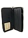 Michael Kors Black Jet Set Travel Continental Black Mirror Zip Around Wallet Wristlet
