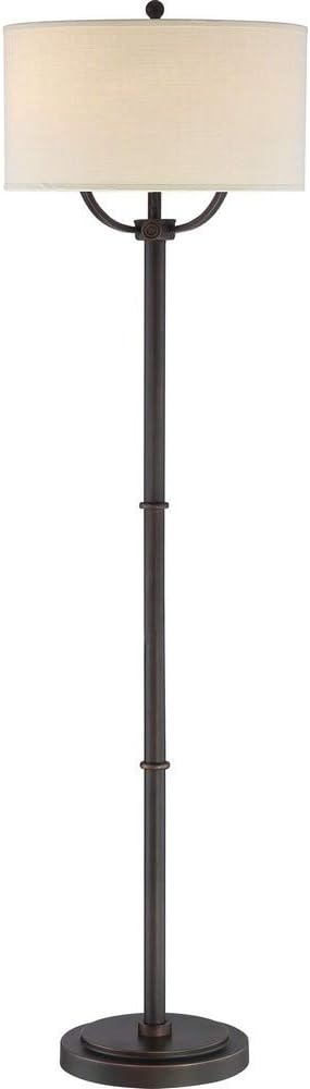 Quoizel VVBY9362OI Broadway Library Reading Floor Lamp, 3-Light, 225 Watts, Oil Rubbed Bronze (62" H x 17" W)