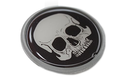 TFJ Men Women Gothic Buckle Punk Biker Silver Metal White Skeleton Skull Pirate