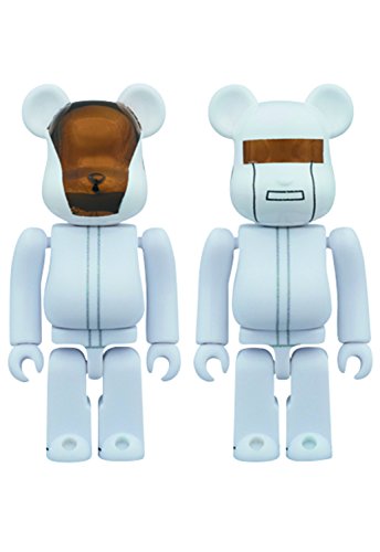 Medicom Daft Punk: 100% Bearbrick White Suits Version Action Figure (2 Pack)