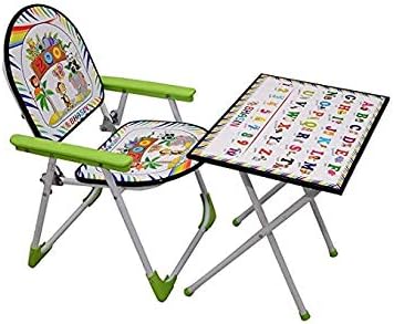Tender Care India Multipurpose Study Table Chair Toy Set for Kids (Green)