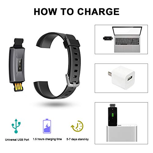 Heart Rate Monitor Lintelek Fitness Tracker Watch Lintelek Fitness Tracker  Heart Rate Monitor, Activity Tracker