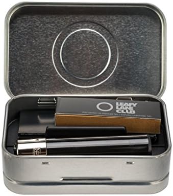 Leafy Lane | Portable Smoking Accessories Bundle | Slim Metal Box - Clipper Lighter - Unbleached Rolling Papers Pack - Filter Tips - Beeswax Hemp Wick | Take It With You Everywhere In Your Pocket