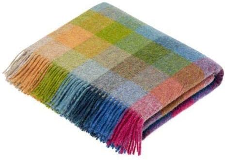 Harlequin Karo-Überwurf – reine Schurwolle – Tutti Frutti – hergestellt