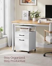 VASAGLE File Cabinet, Mobile Filing Cabinet with