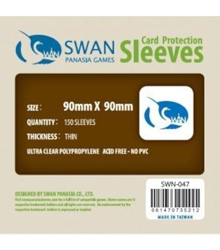 Amazon.com: Swan Card Sleeves (90x90mm) - 150 Pack, Thin Sleeves : Toys & Games Amazon.com: Swan Card Sleeves (90x90mm) - 150 Pack, Thin Sleeves : Toys & Games