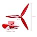 8pcs 3-Blade Props high-Speed Propellers, 7inch 180mm CW CCW for Racing Frame FPV Drone 2206-1500kv Motors,GEMFAN 7040（Yellow and Red）