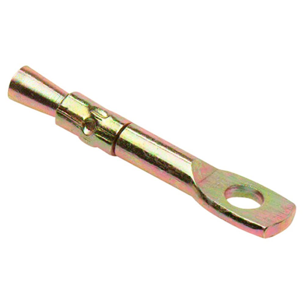 Merriway BH03981 (60 Pcs) M6 x 50mm (1/4 x 2 inch) Tie Wire Steel Wedge Expansion Anchor Hanger for Concrete Brick and Stone Yellow Zinc Plated - Pack of 60 Pieces