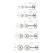 Charisma Pearl Earrings Surgical Steel Pearl Stud Earrings Set for Women Girls Faux Pearl Earrings Pack (3mm- 12mm, White Colored Pearl Earrings)