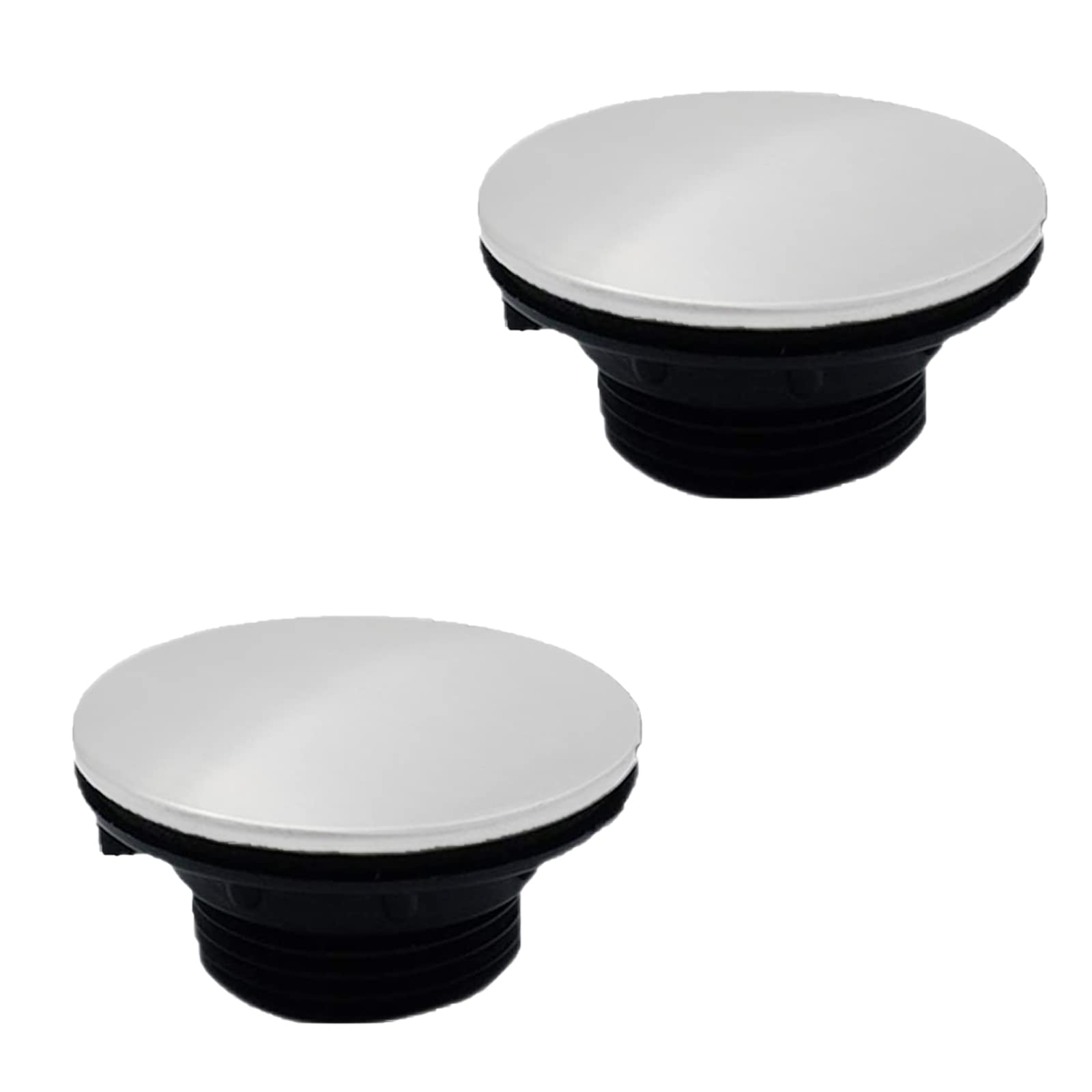 2 Pack Sink Hole Cover, Kitchen Faucet Hole Cover Stainless Steel Sink Tap Hole Plate Stopper Cover Blanking Metal Plug for Dia 1.2 to 1.6 inch (45mm)