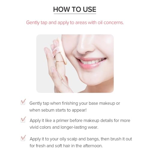 SKINFOOD Peach Cotton Pore Blur Pact - Sebum Control Pack with Silky Texture - Long Lasting Makeup Fixing - Pore Primer with Mineral Powder for Oily Skin - Pore Quick Minimizer
