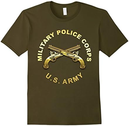 Mens US Army - Military Police Corps Tshirt Medium Olive