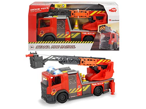 Dickie Scania Rosenbauer SOS Fire Rescue Licht und Sound, 35 cm, ab 3 Jahren, 203716017038