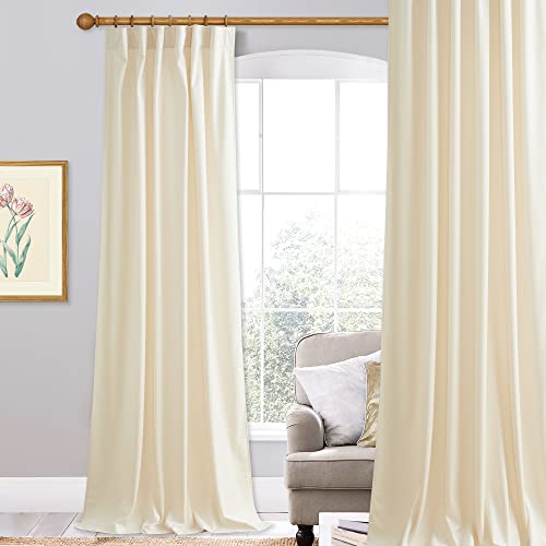 StangH Ivory White Velvet Curtains