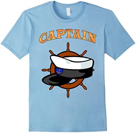 Mens SEA CAPTAIN Gift Idea Shirt Medium Baby Blue