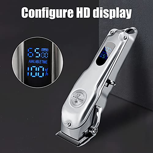 Skyteelor Hair Clippers for Men Women & Children Professional Cordless Clippers for Haircutting Beard Trimmer Barbers Grooming Kit Rechargeable-LED Display-Model C99