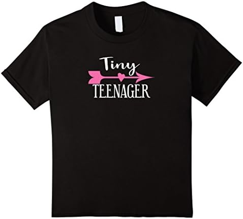 unisex-child Tiny Teenager Tshirt Birthday Two Three Four Five Year Old 6 Black