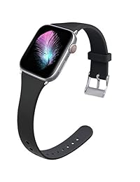 Kaome - Correa deportiva para Apple Watch de 1.575 in, 1.496 in, 1.732 in, 1.654 in, correa elegante, correa de silicona suave de repuesto para iWatch Band Series 4, 3, 2, 1, diseño colorido y duradero para mujeres y hombres