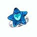 SkyWiseWin Rings Set for Children, Perfect Adjustable Flash Powder Heart Shaped Butterfly Star Rings for Little Girls, Kid's Jewelry Set