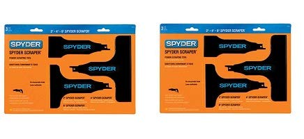 Spyder Scraper 00243 Scraping Tool Attachment for Reciprocating Saws, Black, Multi-Pack (2-(Pack))