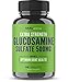 Glucosamine Sulfate Formulized to Aid Support in Optimum Joint & Cartilage Health, Promoting Flexibility, and Providing Anti-Inflammatory Benefits in The Back, Knee, Hip, and Wrist; Non-GMO