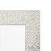 Rectangular Frame Wall Mirror Beveled, Perfect for Bedroom, Bathroom, Vanity, Living Room, Entryway, Hangs Horizontal & Vertical, 27x33, Brushed Nickel – Easy Mounting - by EcoHome