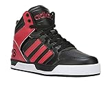 adidas NEO Men's Raleigh Mid Lace-Up Shoe (9.5 D(M) US, Black/Red/Black)