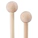 Canomo 2 Pair Wood Mallets Percussion Sticks for Energy Chime, Xylophone, Wood Block, and Bells, 8 Inch Long