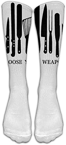 Choose Your Weapon Custom Knee High Socks Football Baseball Long Stockings For Men Women