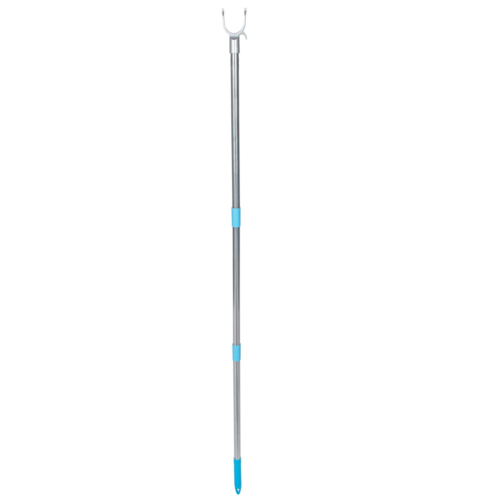Homoyoyo Closet Hook Pole: Wardrobe Hook Pole 52" Clothesline - Telescopic Clothes Steel for Wardrobe Line, Hanger, Hanger for Balcony Laundry Drying Home Drying and Hanging (Blue)