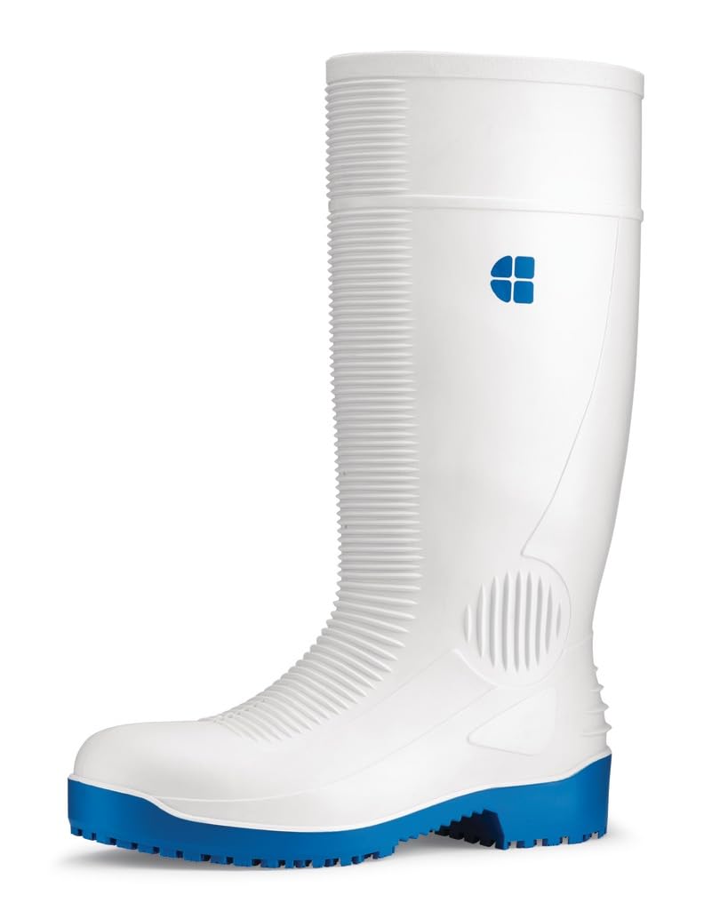 Shoes for Crews Bastion – Waterproof PVC Safety Rubber Boot, S4, Padded Insoles, Slip-Resistant, Breathable, 15.75 inches high – for Women and Men