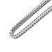Sterling Silver Italian 2.5mm Solid Franco Square Box Link 925 Sterling Silver -Made in Italy