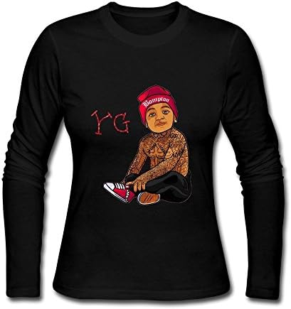 Women Heart Brand Yg Long Sleeve T-Shirt Black US Size XL