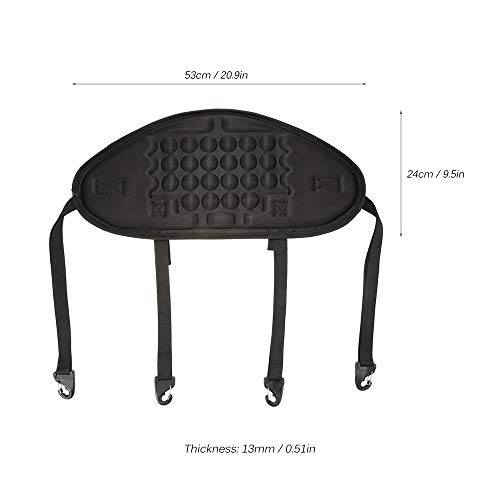 ZHX ?1pc Adjustable Kayaking Canoeing Sit On Top Kayak Seat Back Rest Seat Backrest Support Back Pad Band Antiskid Cushiony Black