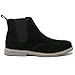 Alpine Swiss Mens Chelsea Boots Genuine Suede Dress Ankle Boots Wingtip Shoes Black 10 M US
