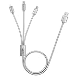 Yupro High Speed USB Type C Cable, Multiple USB Cable, Multi USB Charging Cable with 8 Pin Lighting / Type C/ Micro USB Cable for iPhone 6s, 6, 6 Plus, 5 / 5S / 5C, Galaxy S2(Gray)