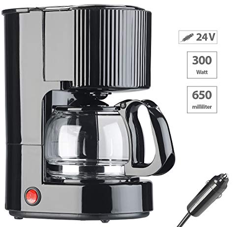 Rosenstein & Söhne Kaffeemaschine 24 Volt: Lkw-Filterkaffee-Maschine, bis zu 3 Tassen, 650 ml, 24 Volt, 300 Watt… – Bild 3