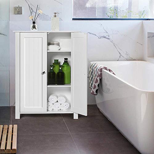 3 Yaheetech+Bathroom+Organizer+Adjustable+23+6x11+8x31+5