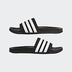 adidas Men's Adilette Comfort Slides, Black/Core