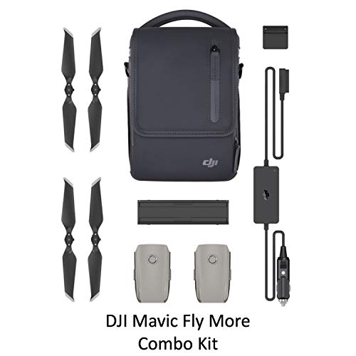 2018 DJI Mavic 2 Pro Drone Quadcopter, Fly More Combo Kit, Hasselblad Camera HDR Video, with 3 Batteries, 128GB Micro SD, Landing Gear & Pad, Prop Holder, Stick Protector, Extra Hard Carrying Case