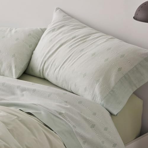 Burrito Blanco Flannel Sheet Set, Cotton, Mint, Ancho de 200 cm